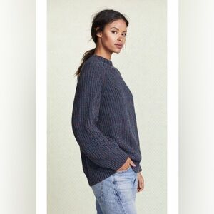 BRITCHES | Vintage Cotton Knit Blue and Red Crew Sweater